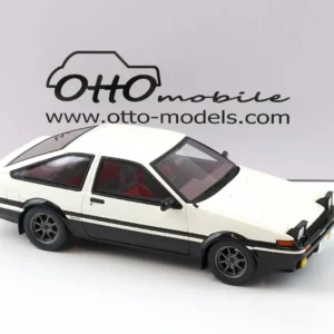 TOYOTA SPRINTER TRUENO (AE86) WHITE BLACK 1:18 SCALE BY OTTO-MOBILE OT444B